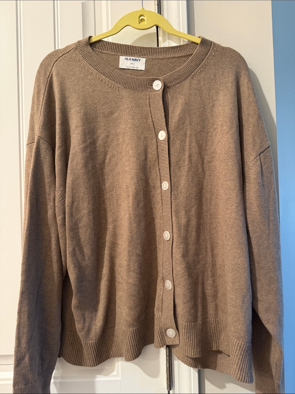 Old Navy SOFT Button Up Tan Cardigan XXl